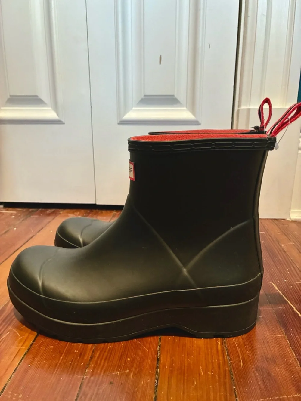 Hunter Play Short Rain Boots Waterproof Black Men’s Size 9/EU 42